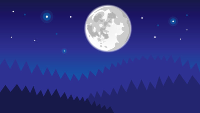 Full moon animation