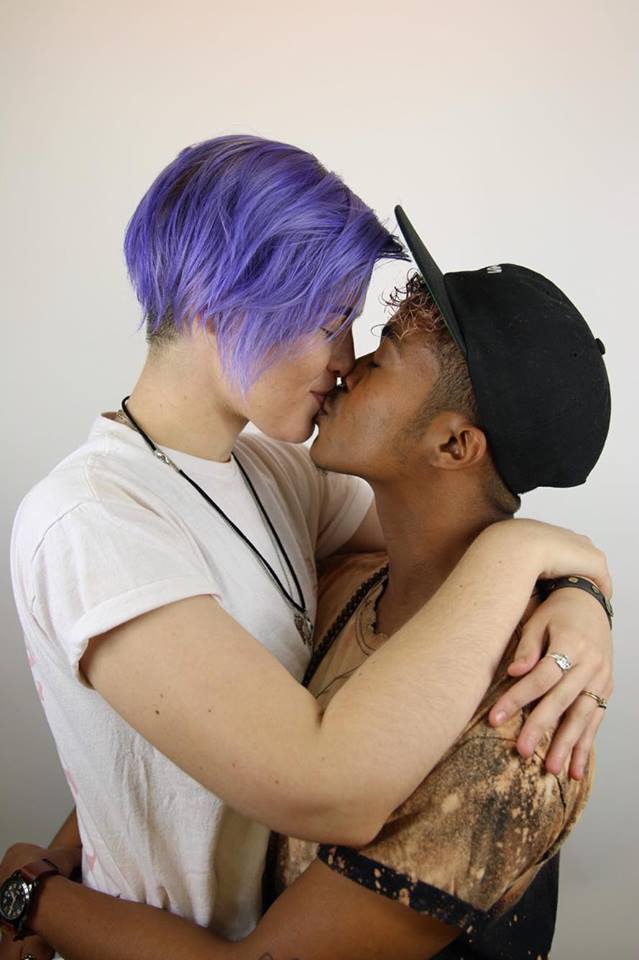 Jayden with his partner Madi