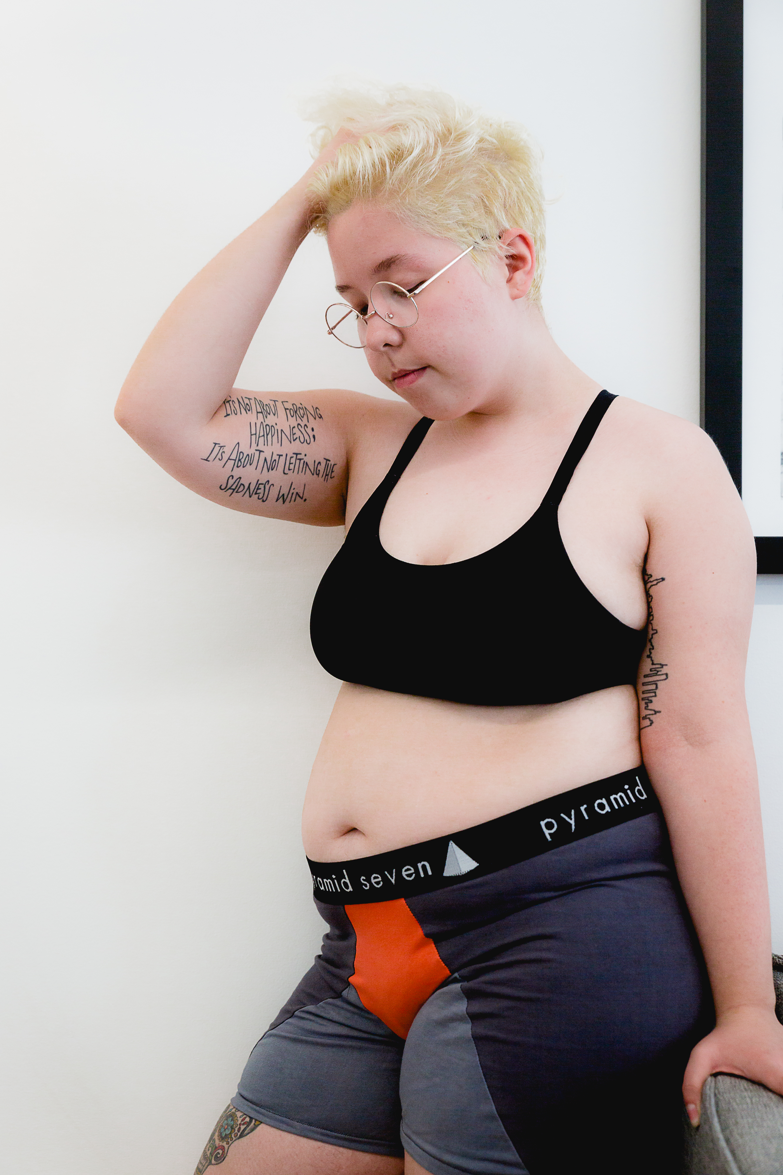 Model of Pyramid Seven underwear