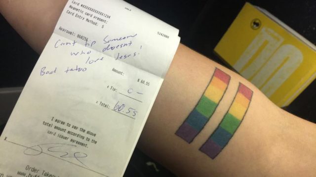 Samantha Heaton's tattoo and the receipt