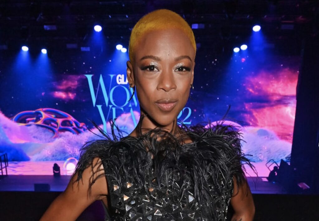 Samira Wiley looks into camera