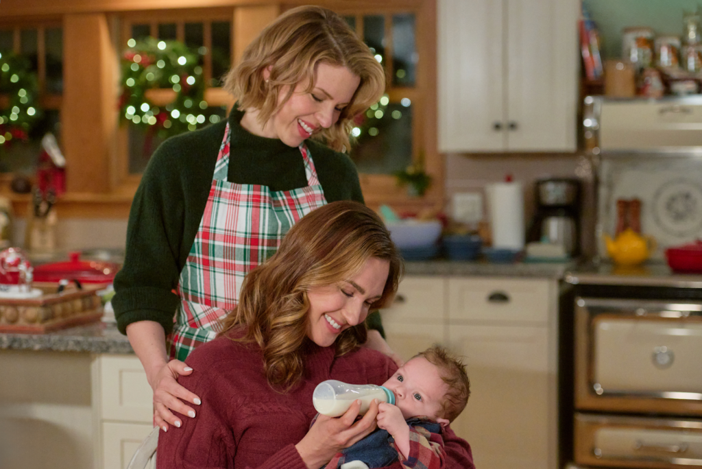 Inside Hallmark’s New Lesbian Christmas Movie, ‘The Christmas Baby’
