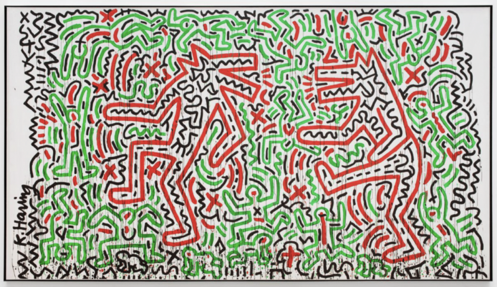Early 1980s Breakthrough Years: Works Of Keith Haring On Exhibit In East Village