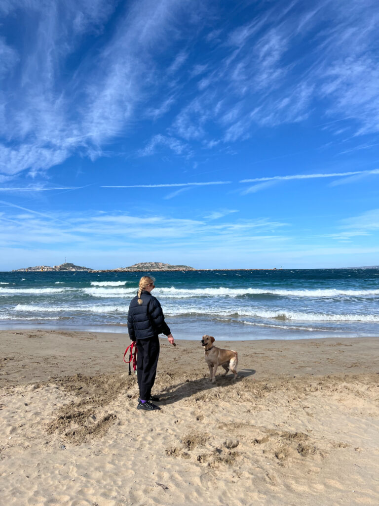 dotty and alexia on the beach