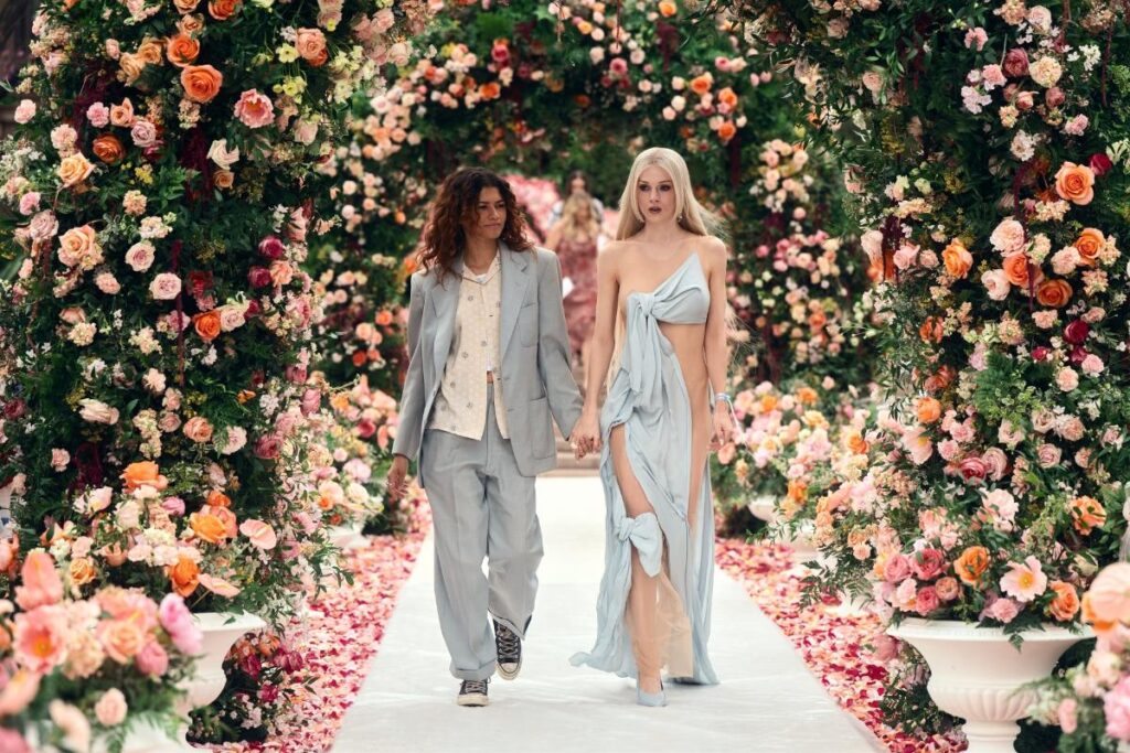 Zendaya and Hunter Schafer in season 3 of Euphoria