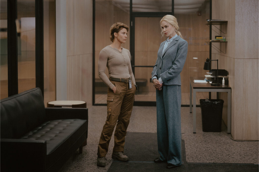 L-R: Jill Wagner as Bobby and Nicole Kidman as Kaitlyn in Lioness season 3. Photo by Ryan Green/Paramount+
