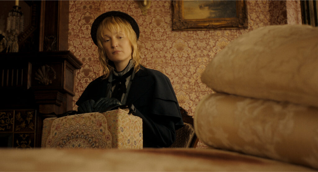 Monster: The Lizzie Borden Story. Vicky Krieps as Maggie Sullivan in episode 401 of Monster: The Lizzie Borden Story. Cr. Courtesy of Netflix © 2026