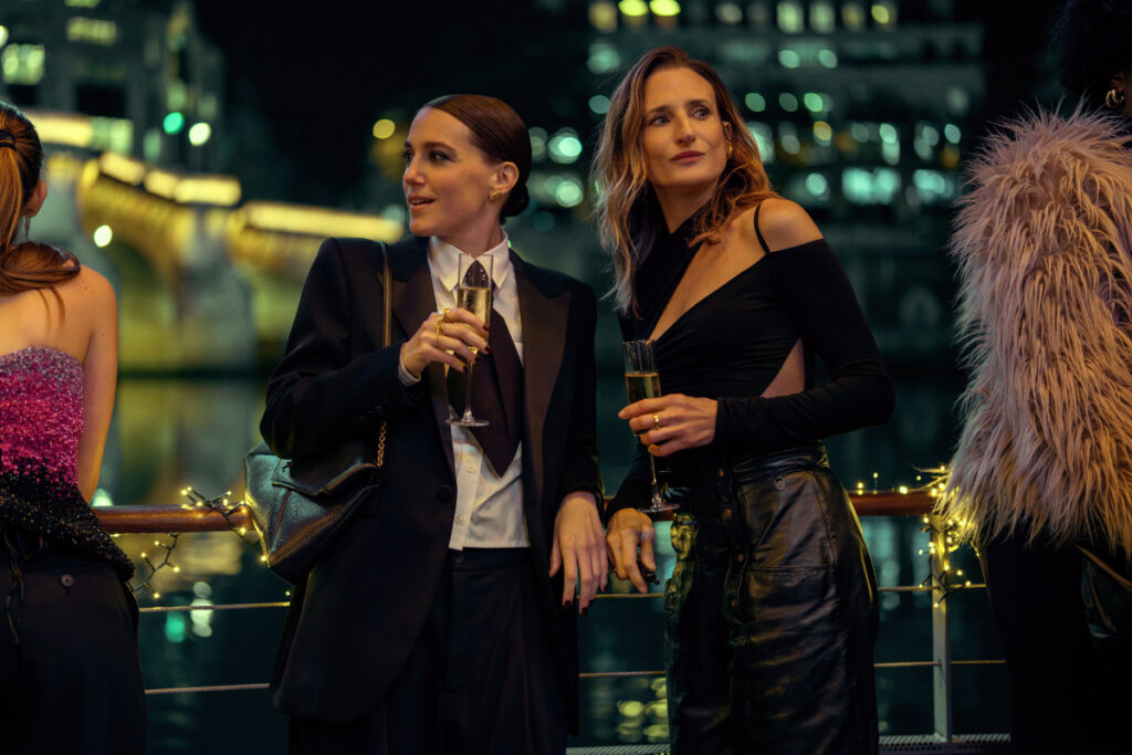 Camille Cottin and Fanny Sidney in 'Call My Agent! The Movie.' Photo by Christophe Brachet/Netflix 