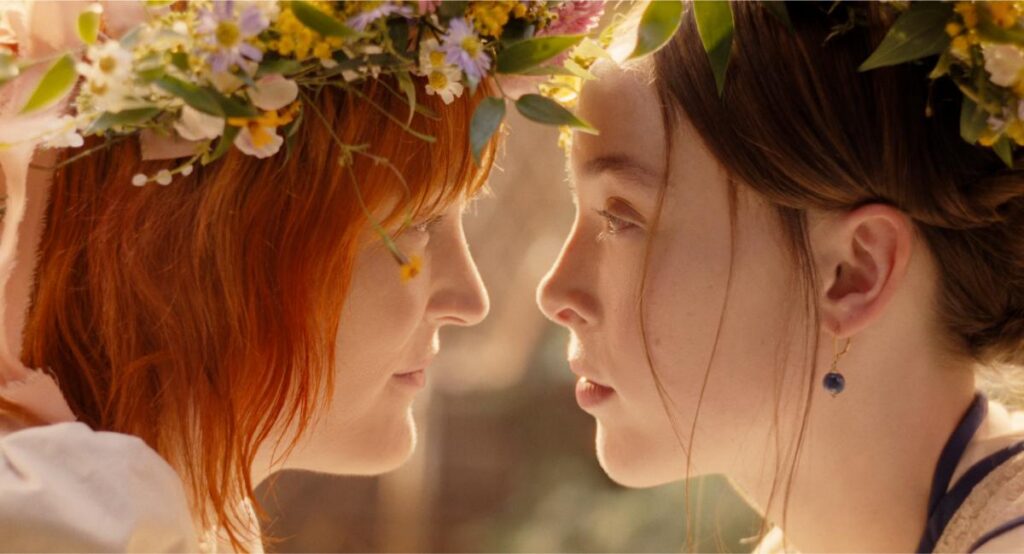 Ella Beatty and Vicky Krieps in ‘Monster: The Lizzie Borden Story.’ Photo courtesy of Netflix