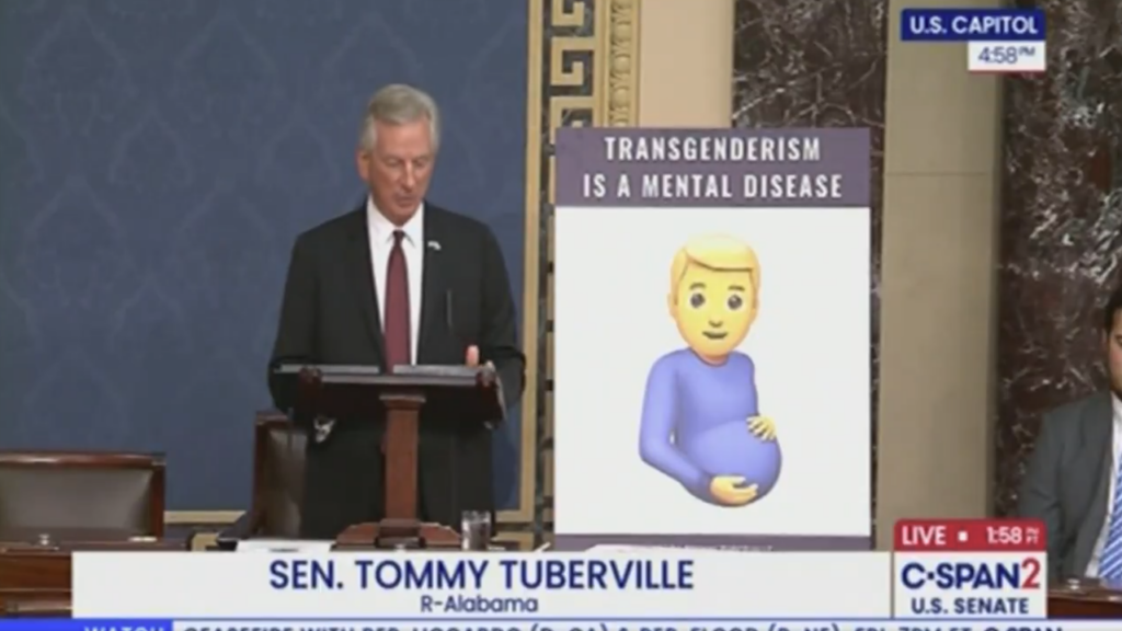 Republican Alabama Lawmaker Takes to the Senate Floor for Bizarre Attack on Trans People
