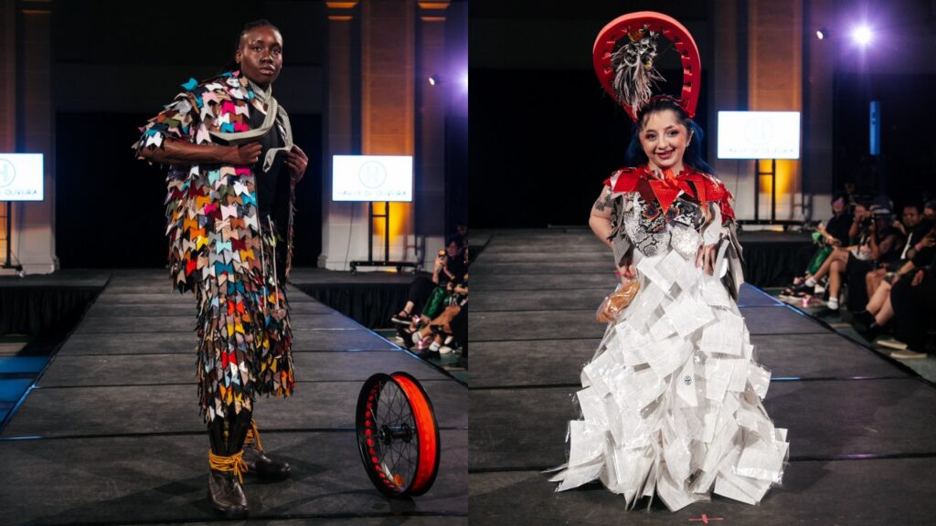 HARLEY DE OLIVEIRA on the runway. Photos by Zenobia Philipp.