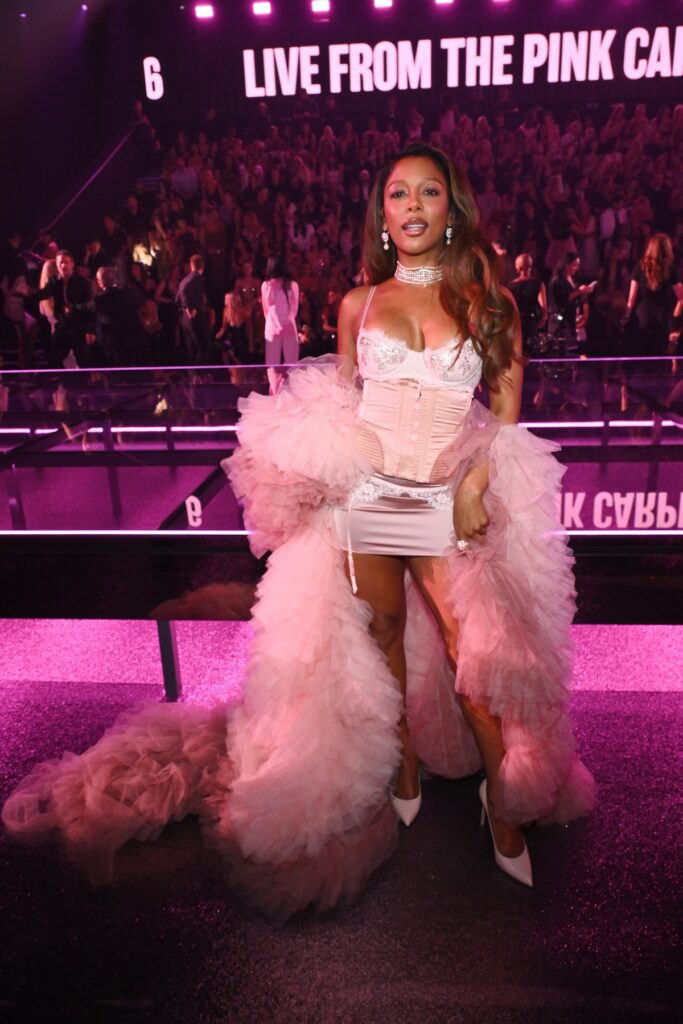 Victoria Monét attends the Victoria's Secret Fashion Show 2026. Photo by Michael Buckner/WWD via Getty Images