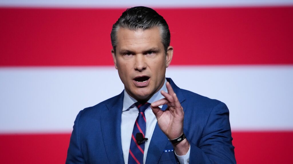 Pete Hegseth Uses Transphobic Slur — Yet Again — in Official Speech to Troops