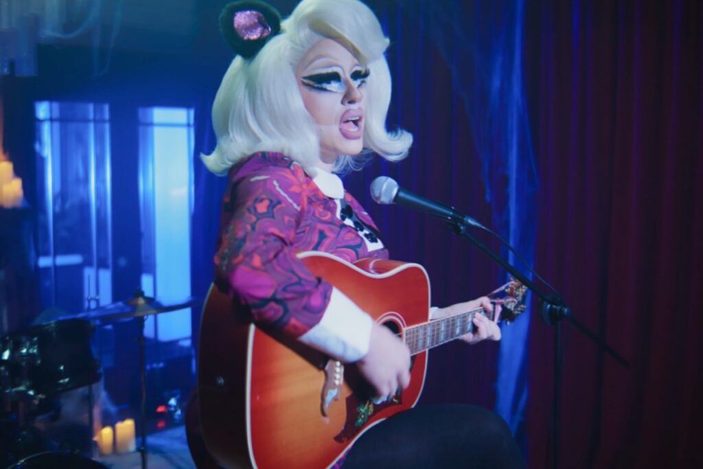 Trixie Mattel holds a guitar. Photo courtesy of Trixie Mattel